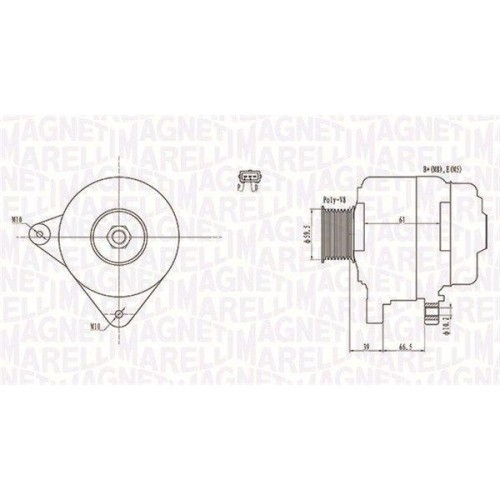Alternator Mazda 3 (Bk) 10.03-12.09, 3 Saloon (Bk) 09.99-12.09, 6 Estate (Gy) 01.02-02.08, 6 Hatchback (Gg) 08.02-12.08, 6 Sedan (Gg) 06.02-12.08, 2.