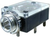 Conector jack 3,5mm, stereo, mama, pentru PCB - 121355