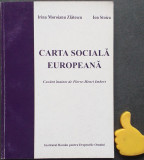 Carta sociala europeana Irina Moroianu Zlatescu Ion Stoica