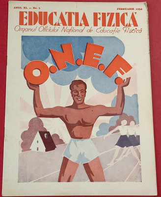 Revista(interbelica)-ONEF-Organul National Educatie Fizica Sport(februarie1934) foto