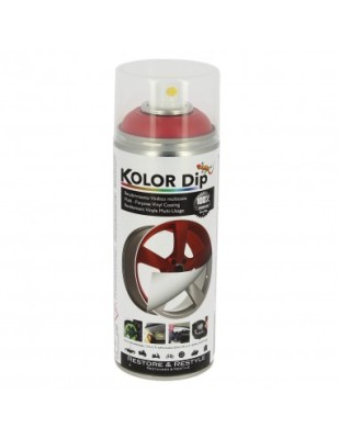 Spray Vopsea Cauciucata Rosu Kolor Dip 400ml Rosu foto