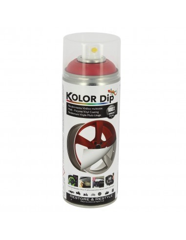 Spray Vopsea Cauciucata Rosu Kolor Dip 400ml Rosu