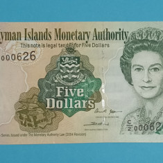 Insulele Cayman 5 Dollars 2005 'Corali' UNC serie: C/2 000626