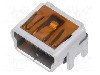 Conector USB B mini, versiune {{Versiune}}, in unghi 90&deg;, MOLEX - 51387-0578