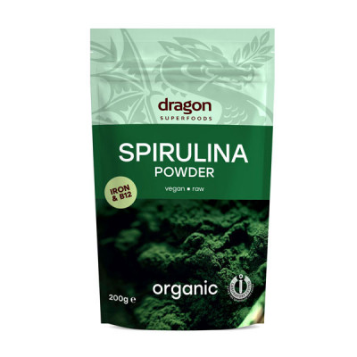 Spirulina Pulbere Raw Bio Dragon Superfoods 200gr foto