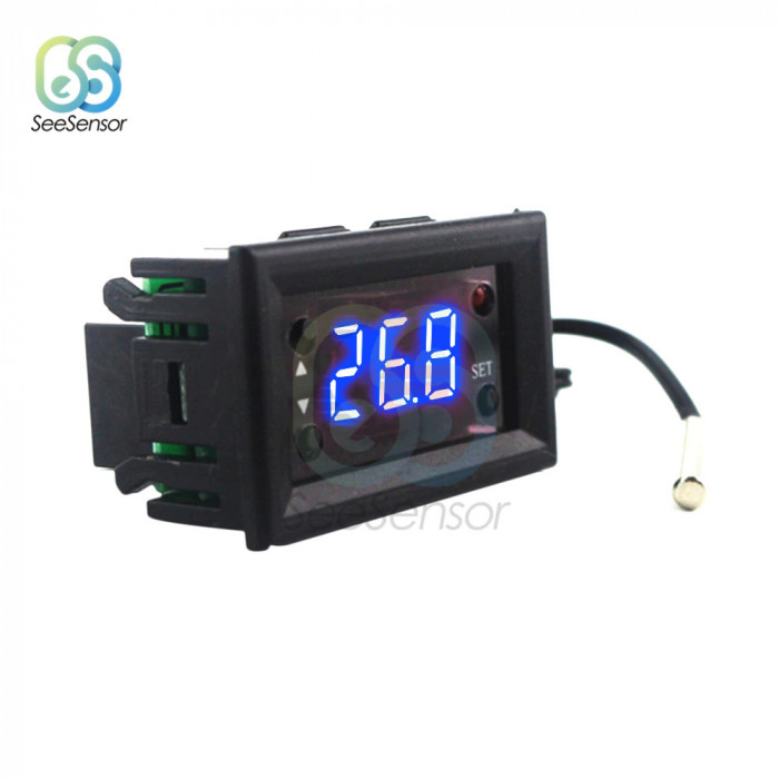 Termostat digital cu afisaj digital 12v -50-110 Celsius cu senzor temperatura
