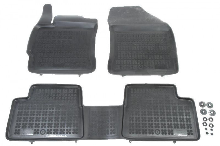 Set covorase auto din cauciuc Toyota AURIS (E18), 01.2013-2019, AURIS (E18), 01.2013-2019, Hybrid, presuri tip tavita marca Rezaw Plast 201423; 3 buc