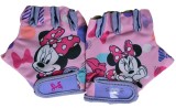 Manusi ciclisti copii Minnie Mouse, culoare roz violet