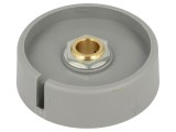 Buton rotativ poliamidă gri 8mm 50x16mm