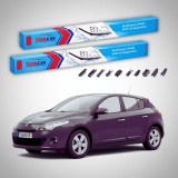 Cumpara ieftin Ștergătoare Renault Megane III Hatchback 2008-prezent | Set Față Flat Premium &ndash; TeamCar&reg;