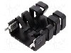 Radiator presat, aluminiu, 36.3mm x 25.4mm, negru, FISCHER ELEKTRONIK - FK 241 SA 218 V