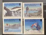 PC476 - Georgia de Sud &amp; Sandwich 1989 Aniversare expeditie 25 ani, serie MNH, 4v