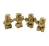 Statueta Feng Shui din rasina set cele 4 Bufnite intelepte, 6,2cm,Z8