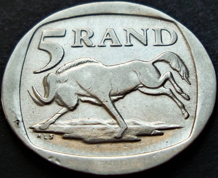 Moneda 5 RANZI / RAND - AFRICA de SUD, anul 1994 *cod 5159 = excelenta