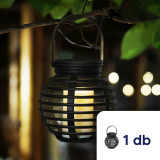 Lampa solara LED, imitatie lumanare, suspendabila, alb cald, 10 x 11 cm, 1 buc