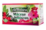 Ceai de macese si hibiscus, 20 plicuri, AdNatura