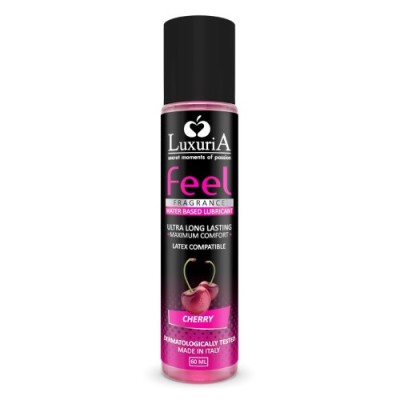 Lubrifianti cu arome - Luxuria Feel Lubrifiant cu Aroma Ultra Rezistent 60 ml Cirese Confort Maxim Testat Dermatologic foto