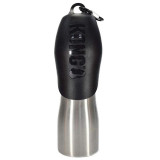 Sticlă de apă Kong H2O pentru c&acirc;ini - inox 740 ml, negru