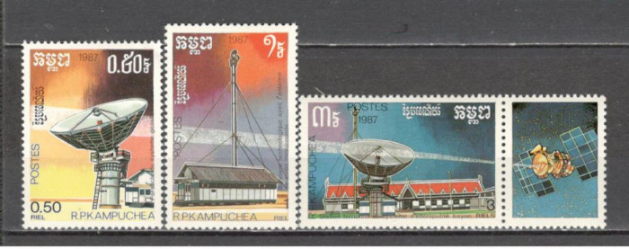 Cambodgea.1987 Telecomunicatii MC.695