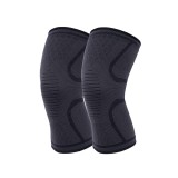 Set de 2 genunchiere Tofbs, textil, negru, marimea L