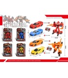 Transformer Mașină Sport &icirc;n Blister 4 Culori