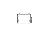 Condensator climatizare Toyota Hilux, 08.2005-2015, motor 2.5 D-4D, 75 kw/88 kw/106 kw diesel, full aluminiu brazat, 645(605)x460(440)x16 mm, cu usca