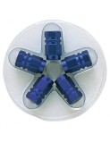 Capace valva roata hexagonal din aluminiu &ndash; Albastru