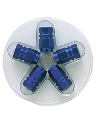 Capace valva roata hexagonal din aluminiu &amp;ndash; Albastru foto