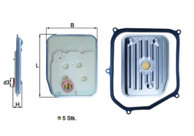 MAHLE HX 147KIT Filtru hidraulic, cutie de viteze automata foto