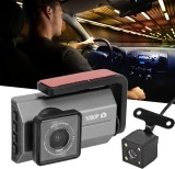 Camera Auto Dubla Fata si Spate TSS-A99, Full HD, Ecran IPS 3&quot;, Unghi 120 Grade, 32GB, Double, Wide