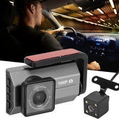 Camera Auto Dubla Fata si Spate TSS-A99, Full HD, Ecran IPS 3", Unghi 120 Grade