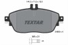 Set placute frana TEXTAR 2486901