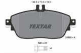 Set placute frana TEXTAR 2486901
