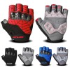 Manusi Vara Moto GUB S038 Protectii Gel Impact, Fara Degete, Unisex, Negru/Albastru/Rosu, M/L/XL