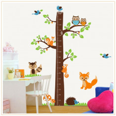 Sticker decorativ, copacelu cu animalutele padurii 185 cm, 78STK