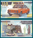 !!! BANCNOTA MATEJ GABRIS - AUTOMOBILUL SKODA 110 R - 2023 - UNC