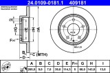 ATE 24.0109-0181.1 Disc frana
