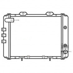 Radiator racire Nissan Vanette, 08.1987-1995, Motorizare 2.0 64kw Benzina, tip climatizare M/A, made in Japan, dimensiune 478x403x32mm, Cupru/Plastic, foto