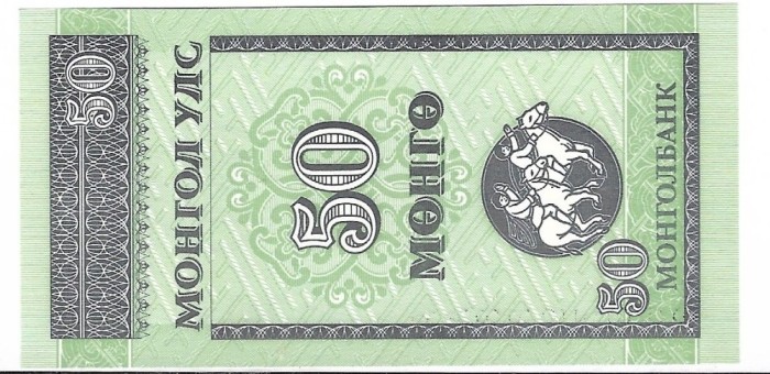 Bancnota 50 mongo 1993, UNC - Mongolia