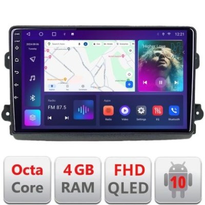 Navigatie Fiat Ducato 2021- dedicata Android QLED octa core 4+64 4G DSP FHD carplay android auto radio gps internet Android KIT-ducato2024+EDT-E309v3 foto