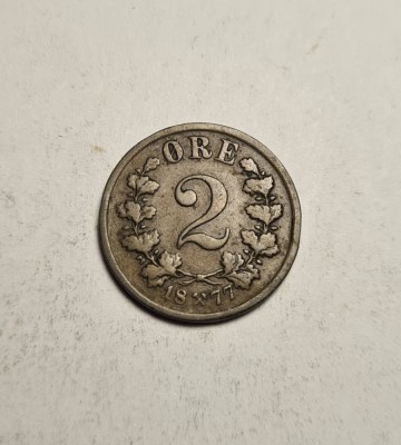 Norvegia 2 Ore 1877 foto