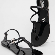 Karl Lagerfeld sandale JELLY femei, culoarea negru, KL80002N