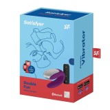 Vibrator smart pentru cupluri Satisfyer Double Fun mov