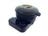 Wax Warmer topitor de ceară din silicon, cu suport, culoare neagră