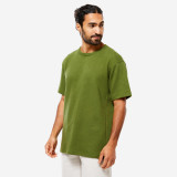 Tricou Bumbac Biologic Yoga ușoară Verde Bărbați