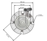 Demaror motor diesel Hatz 1B20, 1B30, 1B40