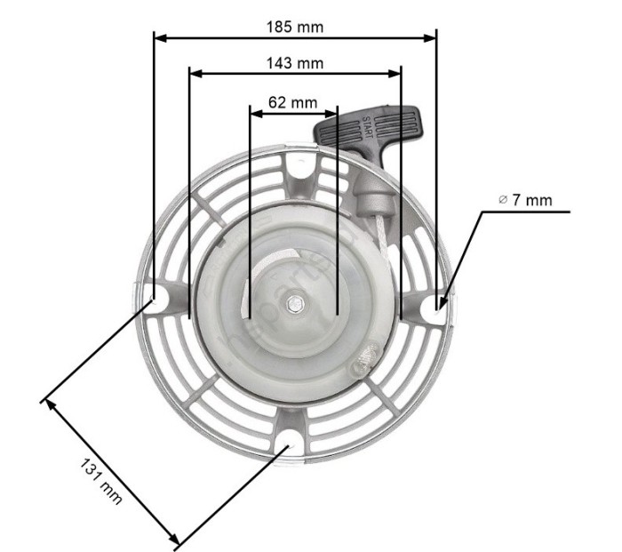 Demaror motor diesel Hatz 1B20, 1B30, 1B40