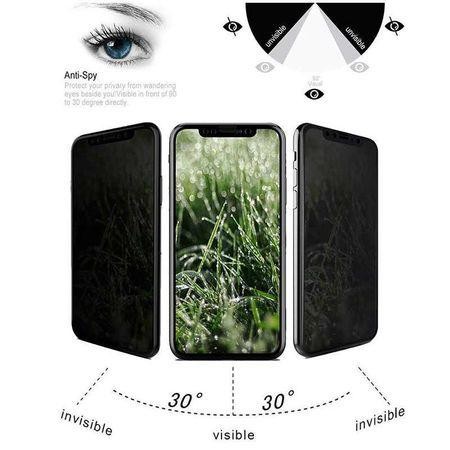 Folie de protectie Privacy Anty-Spy, tempered glass 9H, pentru iPhone XR