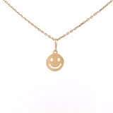 Pandantiv din aur de 14k in forma de smiley face