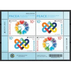 Moldova 2023 Mi 1241/42 MH 28, bkl 31 MNH - Europa 2023. Pacea